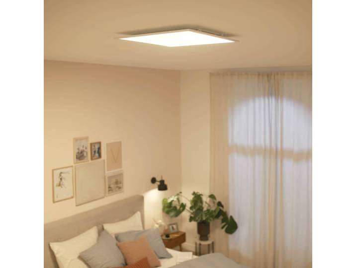 Philips LED Panel Touch, dimmbar, weiß / opal, für Arbeitszimmer / Büro, Metall, LED Deckenleuchte
