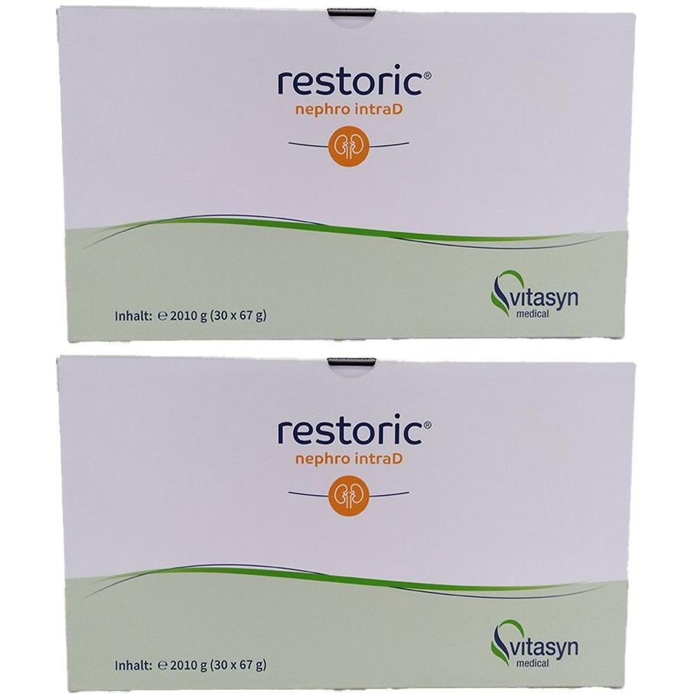 Restoric nephro intraD Mischkarton Plv.ohne Shaker 2x 2x30x67 g Pulver