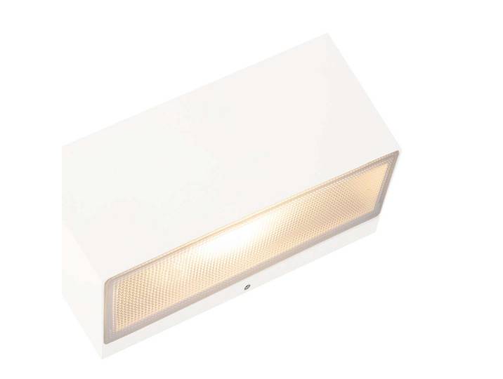 Asker Big Down LED Applique Murale d'Extérieur Blanc - Norlys - Terrasse - Aluminium