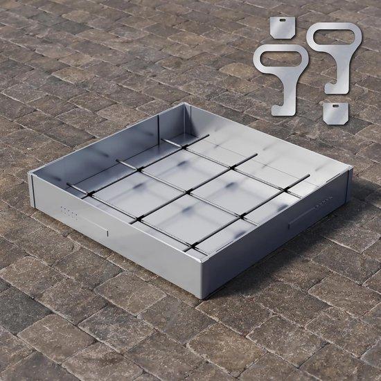 Famanu Inspektionsdeckel Edelstahl - Wasser- und geruchsdicht - 300x300x100 mm