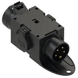 PCE Mobilverteiler Kunststoff Baureihe ST.ANTON - 16/5 2xSSD GS16/5 (schwarz) m.B