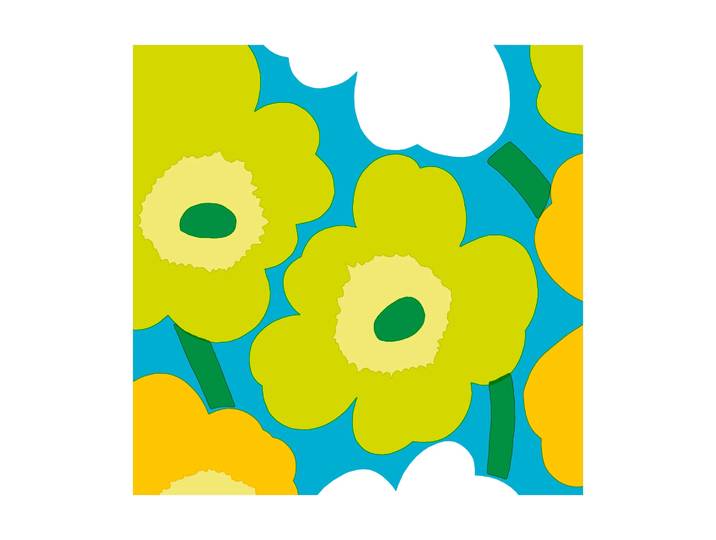 Marimekko Unikko servet 33x33 cm 20-pack Blue-Green