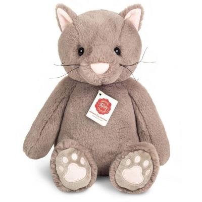 Teddy Hermann 93997 - Schlenkerkatze Milly grau, Katze, Plüsch, 35 cm