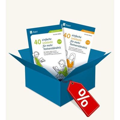 Paket: 40 einfache Lesetexte für mehr Textverständnis, Set von , Auer Verlag in der AAP Lehrerwelt GmbH, 978-3-403-69039-9