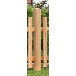 BM Serie TYP 194 Zaunpfosten, vierkant 90 x 90 mm, Lg. 90 cm, Lärche unbehandelt