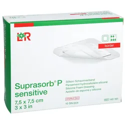 Suprasorb P sensitive PU-Schaumv.border 7,5x7,5 cm B2B Medical