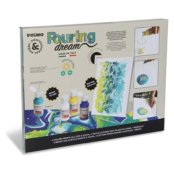 Primo Set Pouring Pronto All'Uso 4 Color (100 ml) (PAINTSET3)