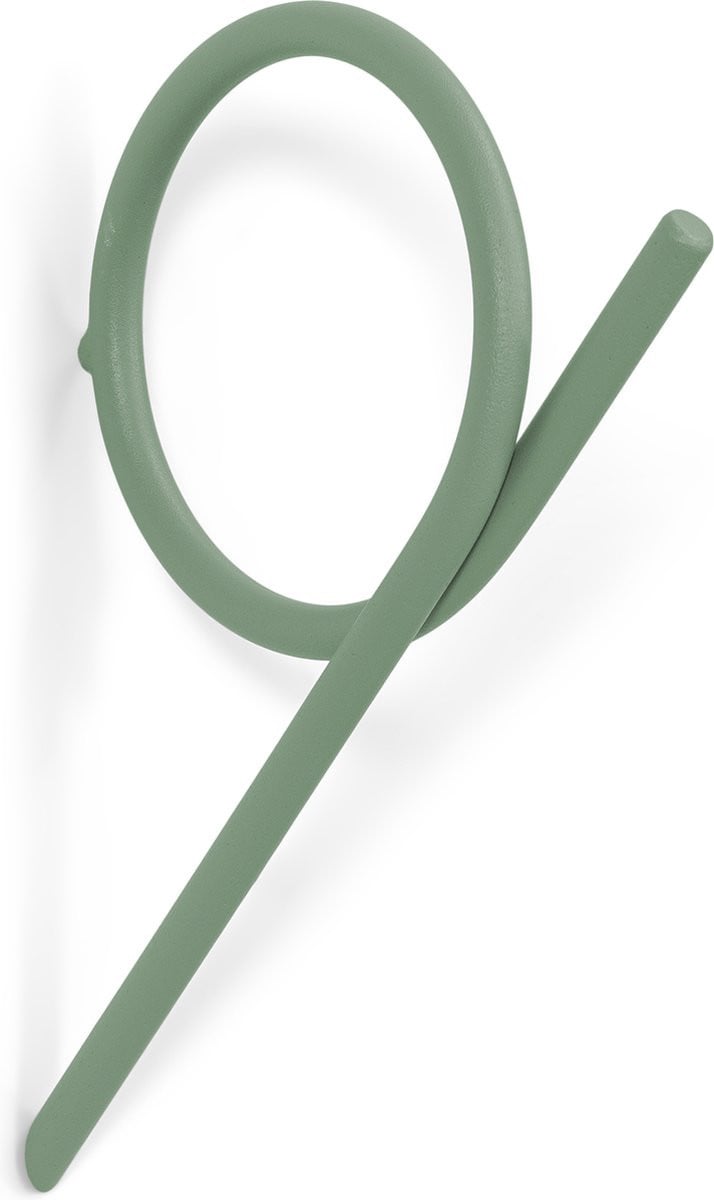Spinder Design x BUDDE kapstok Tuba L - Dusty Green - Staal