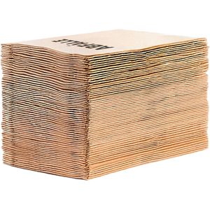 Böttcher-AG Müllsäcke Aufdruck Abfälle, 120 Liter, Bio-Papiersäcke, braun, 75 Stück