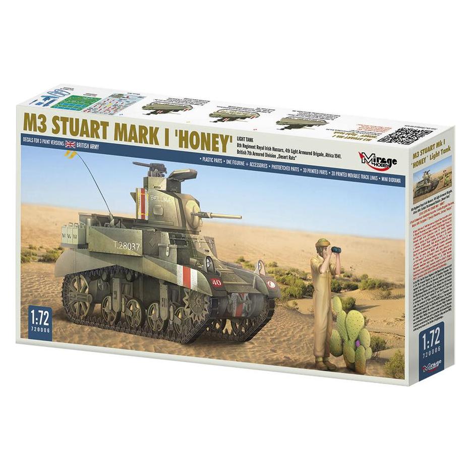 Mirage Hobby M3 STUART Mk I 'HONEY' light tank (720006)
