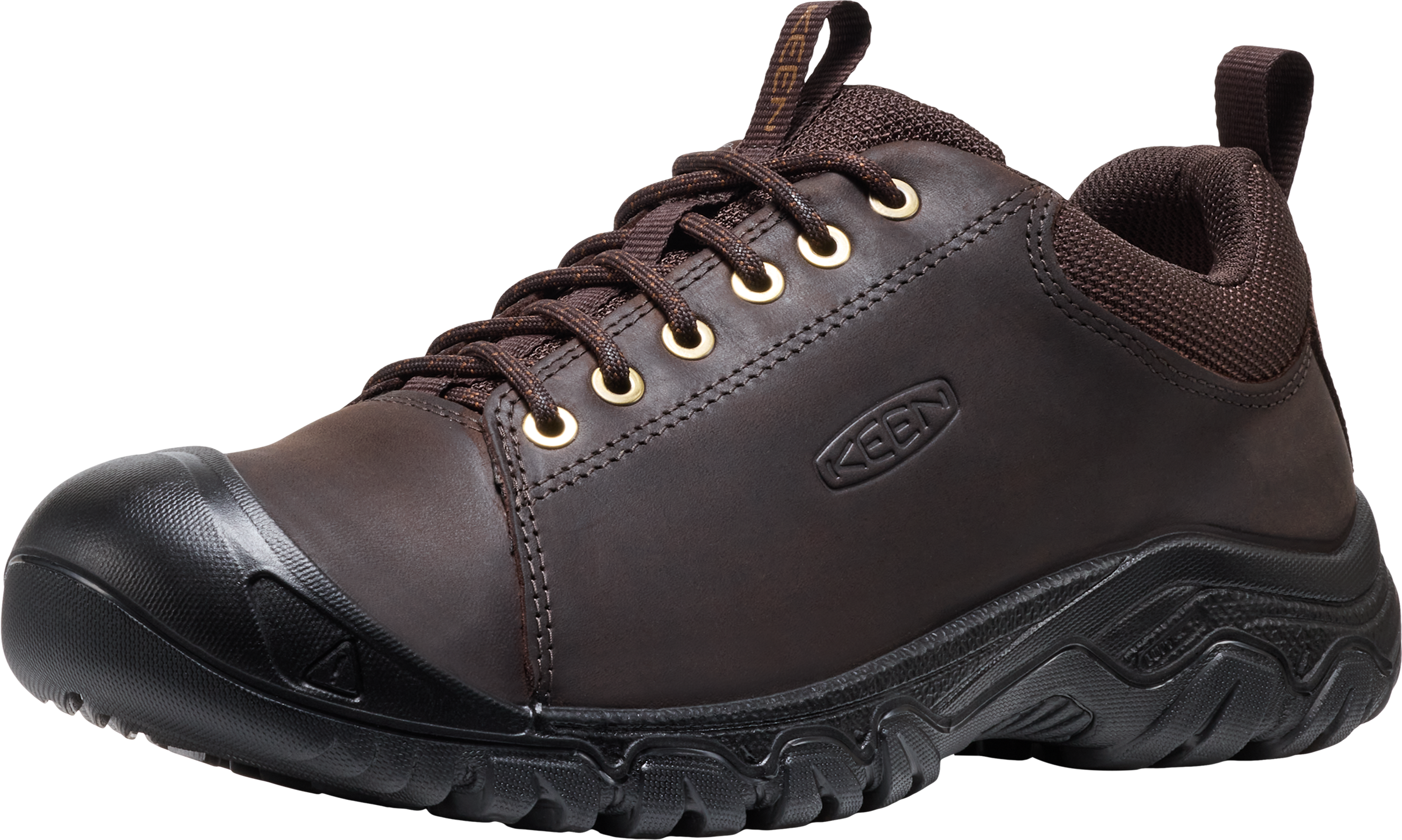 Outdoorschuh KEEN "TARGHEE IV OXFORD", Herren, Gr. 43, Synthetik, schwarz (java, schwarz), Leder, Textil, Schuhe Outdoorschuh java, schwarz 43, Synthetik