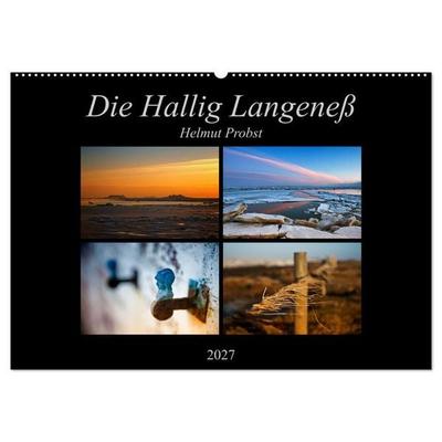 Die Hallig Langeneß (Wandkalender 2027 DIN A2 quer), CALVENDO Monatskalender
