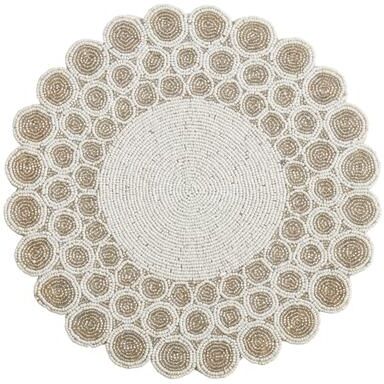 Saro Lifestyle Beaded Design Placemats (Set of 4)