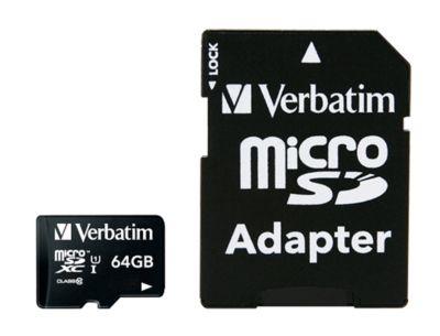 Verbatim Speicherkarte MicroSDHC/SDXC Premium, Speicherkapazität, 64 GB