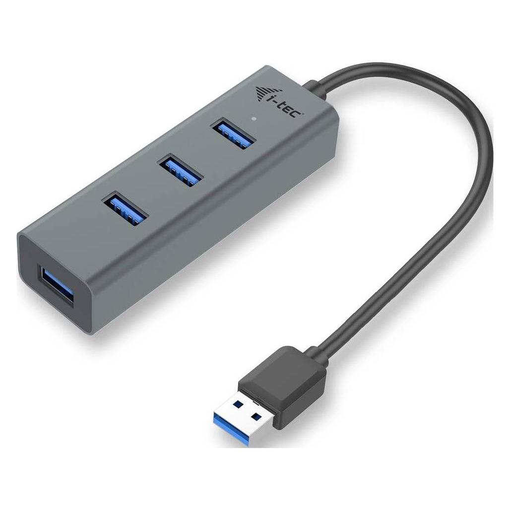 i-tec U3HUBMETAL403 (USB-A, 4 Ports) (U3HUBMETAL403)