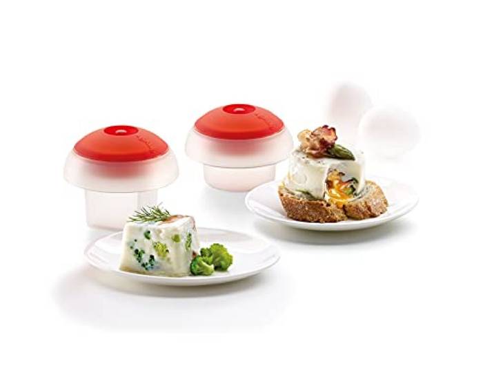 Lékué - Kit 2 Cuits Œufs Ovo - Silicone Platine