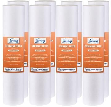 iSpring FP15X8 5 Micron Sediment Cartridges, 8-Pack