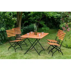 Gartenstuhl 2er Set "Schlossgarten" aus Eukalyptus