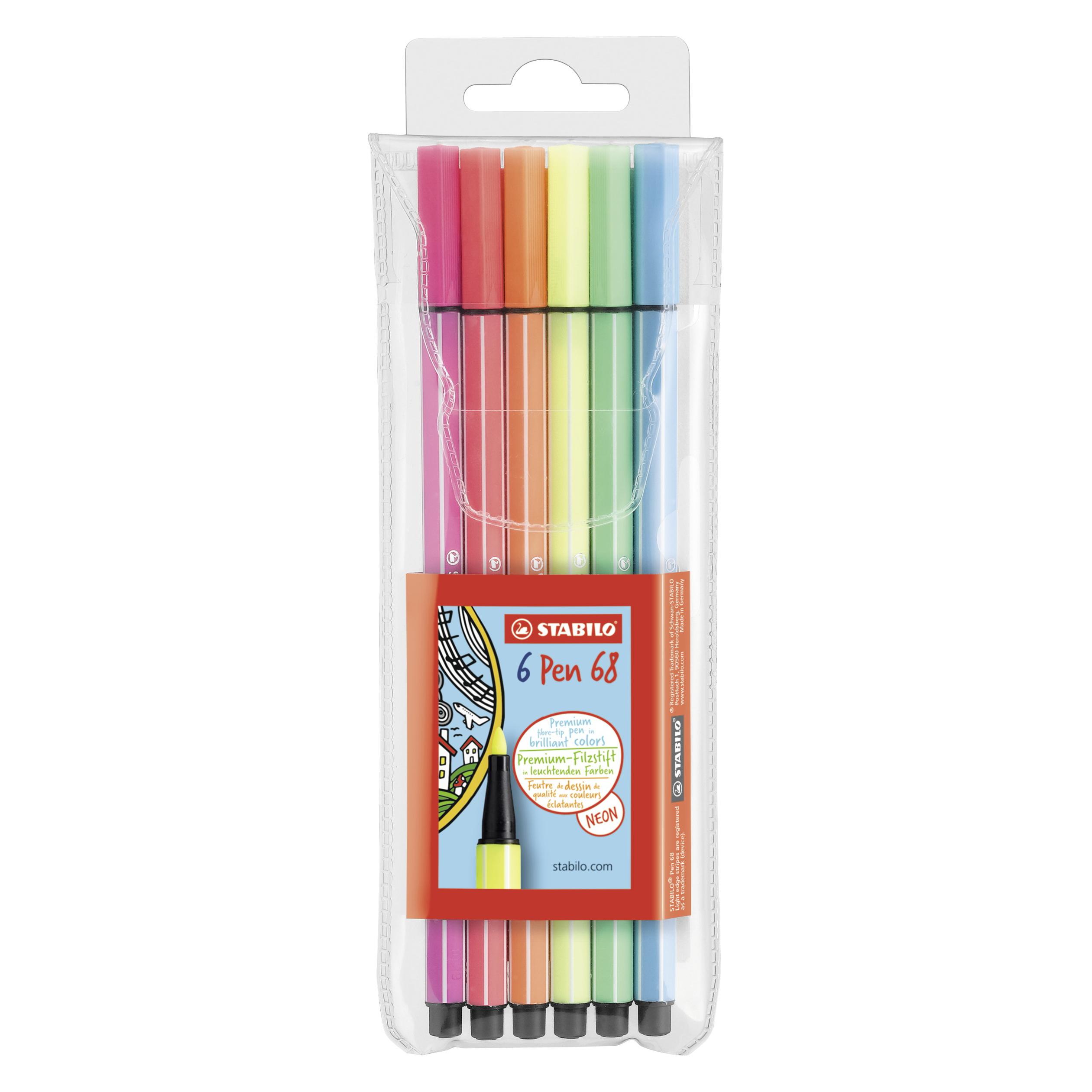 Stabilo Pen 68 Premium-Filzstift (6x) (6806-1)