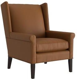 Tacoma Leather Chair - Saddle Leather, Saddle Walnut - Ballard Designs