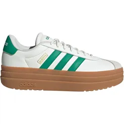 adidas VL Court Bold Plateau Sneaker Damen JQ7832 - core white/court green/gold met 38 2/3