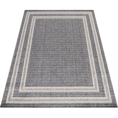 Outdoorteppich AYYILDIZ TEPPICHE "ARUBA 4901, auch als Läufer", grau, B:240cm H:6mm L:340cm, Polypropylen, Teppiche, Outdoorteppich, Pflegeleicht, Modern, In- und Outdoor geeignet