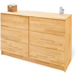 Pinolino, Komplett-Babyzimmer, Kinderzimmer-Set 'Natura' extrabreit gross, 3-tlg. (Kinderkleiderschrank, Wickelkommode)