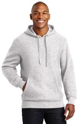 Sport-Tek F281 Super Heavyweight Pullover Hooded Sweatshirt in Heather size XL   Cotton/Polyester Blend