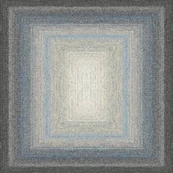 TEPGO Wollteppich Zeh grau 200x200 cm