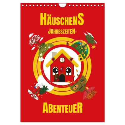 Häuschens Jahreszeiten-Abenteuer (Wandkalender 2026 DIN A4 hoch), CALVENDO Monatskalender