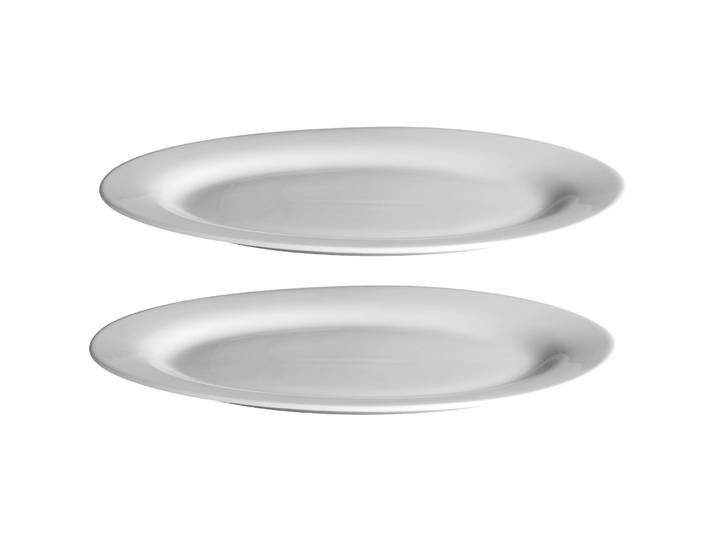 MÄSER Platten-Set 2-tlg. Modesta weiss Porzellan Rund B 30 cm