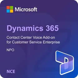Microsoft Dynamics 365 Contact Center Voice Add-on for Customer Service Enterprise - NPO (NCE)