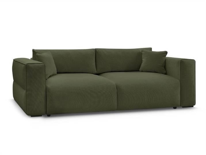Bobochic Paris Schlafsofa Ezechiel, 3-Sitzer, 265x109 cm, Schlaffunktion + Bettkasten
