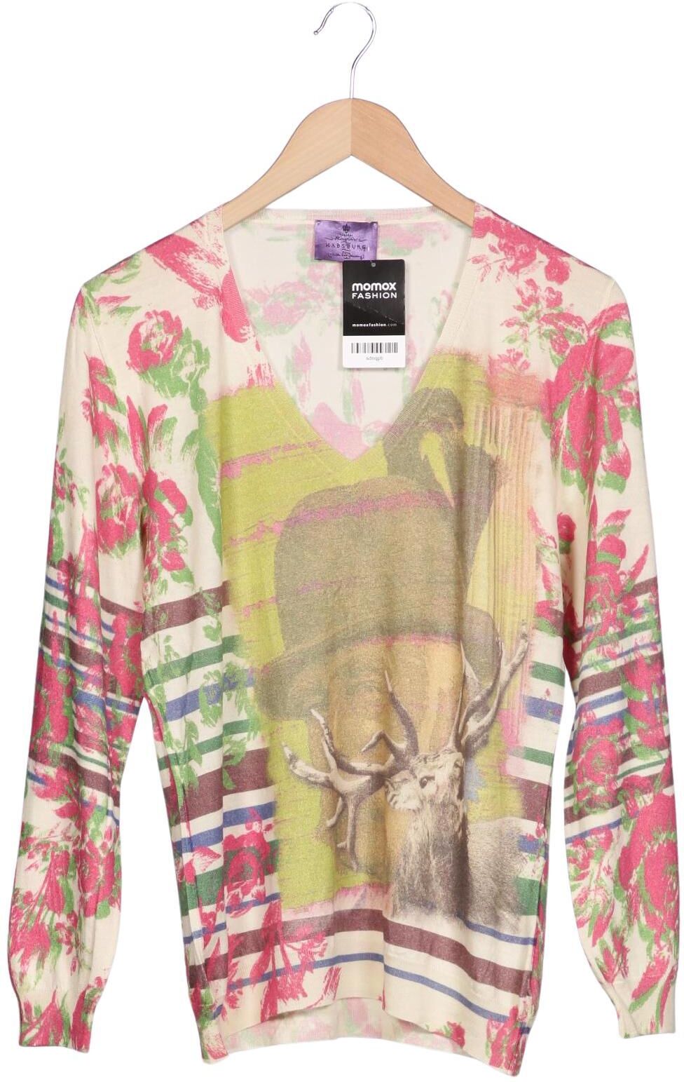 Habsburg Damen Pullover, Mehrfarbig, Gr. EU 40, Schurwolle / Seide / Kaschmir - Second Hand