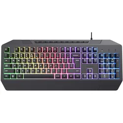 Trust Gxt836 Evocx Gaming Keyboard De (DE, Kabelgebunden), Tastatur, Schwarz