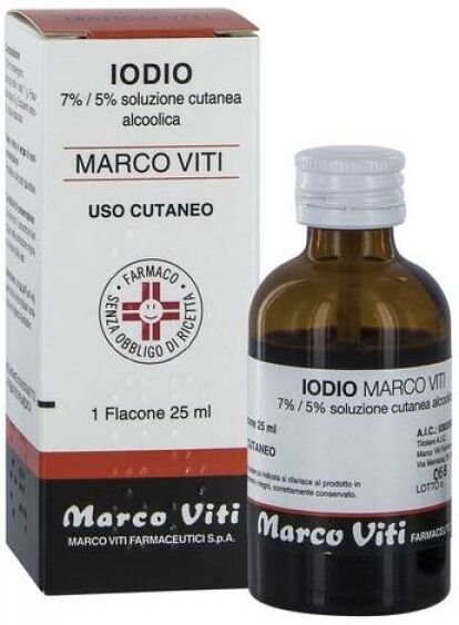 Marco Viti Iodio Soluzione Alcolica I 25 Ml 7% + 5%
