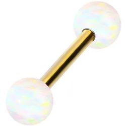 Chirurgenstahl Barbell SYNTHETISCHE OPALE