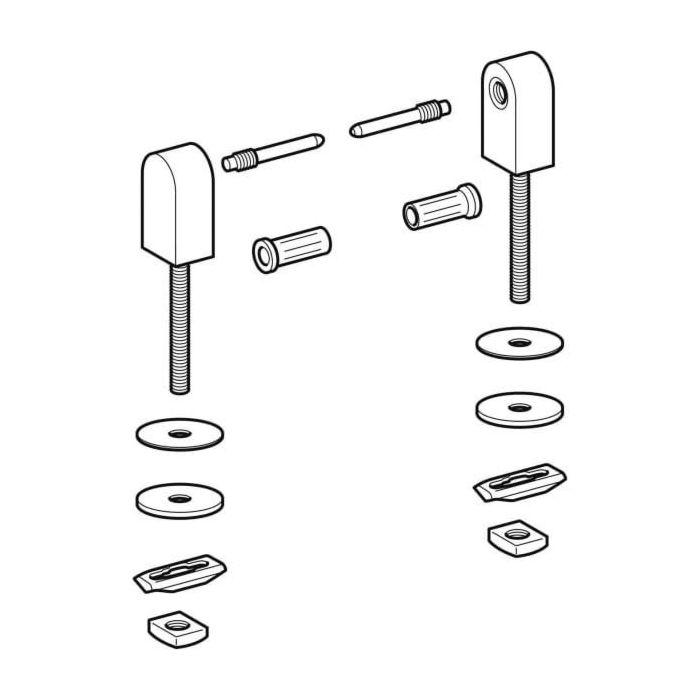 Geberit Scharnier-Set 598129000 für WC-Sitz