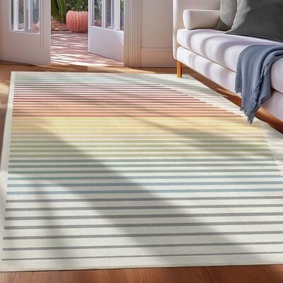 Well Woven Apollo Odyssey Modern Geometric Flat Pile Area Rug