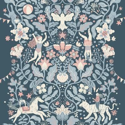 York Wallcoverings Sol and Mane Tangerine Wallpaper