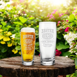 Willi Becher Bierglas Helles-Glas 0,5 l mit Eichung - Mutter-/Vatertag