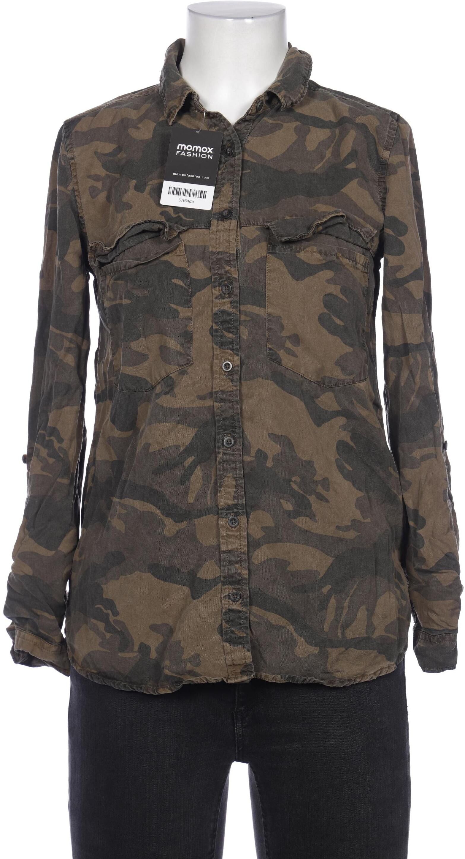 Stradivarius Damen Bluse, Grün, Gr. S, Viskose - Second Hand