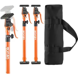 VEVOR Einhandstütze, 2x, Deckenstütze 64,5–115cm, Teleskopstütze aus Stahl, Montagestütze bis zu 100kg Kapazität zum Installieren von Schränken, Anheben von Trockenbauwänden, Frachtstangen