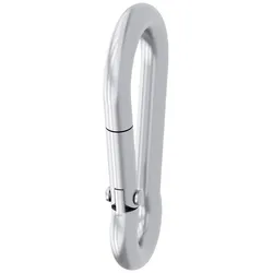 Siemens 3SE7932-1AC Karabinerhaken DIN 5299 Form C, 50mm x5mm Edelstahl, Verpackung im Set (2 Stück) 3SE79321AC  - 4 Stück