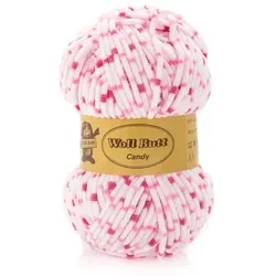 Woll Butt Candy - Chenillegarn, rosa color