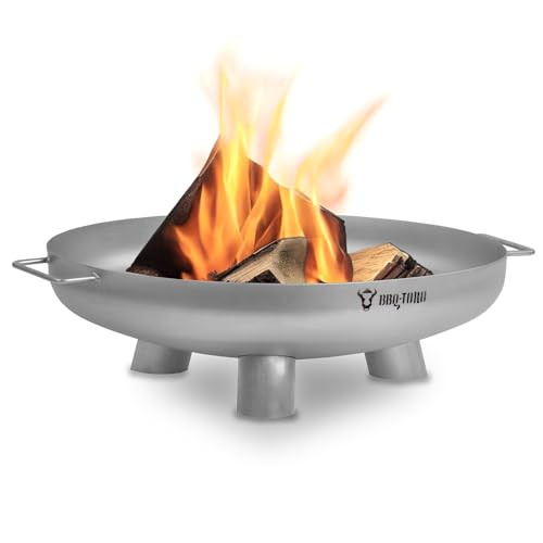 BBQ-Toro Roestvrijstalen Vuurschaal, Diameter: 60 cm, Zilver