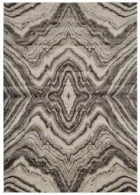 Grand Bazaar Alessandria Geode Print Rug, Gray/Silver, Area Rug