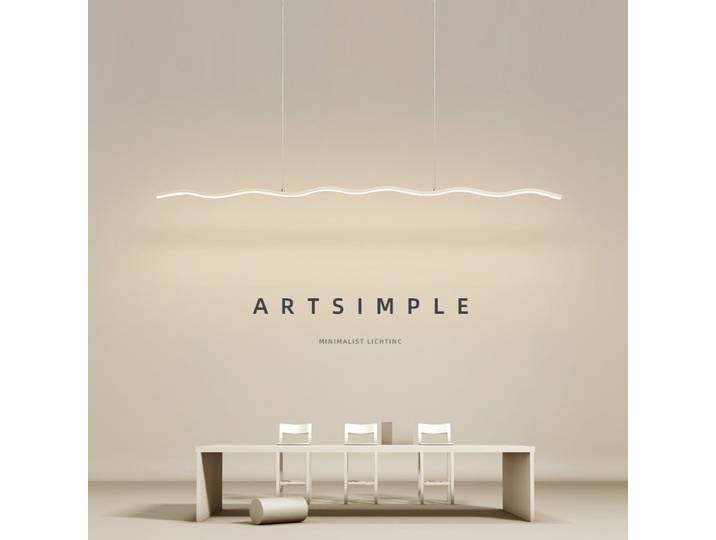 Luminaire suspendu moderne à LED minimaliste - élégant - pour salle à manger, salon, bar, restaurant, îlot de cuisine, décoration intérieure