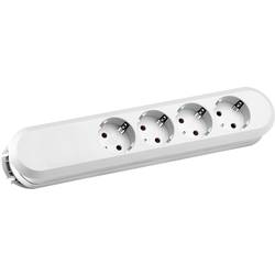 BACHMANN SMART Steckdosenleiste 4xCEE7/3 weiß, ohne Zuleitung 381.223K