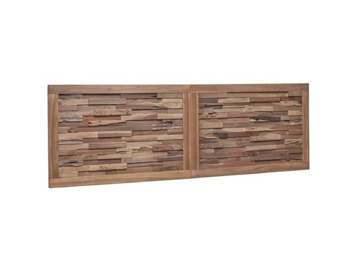 Makastle Bettkopfteil Massivholz Teak Natur 160x55 cm Wandmontage